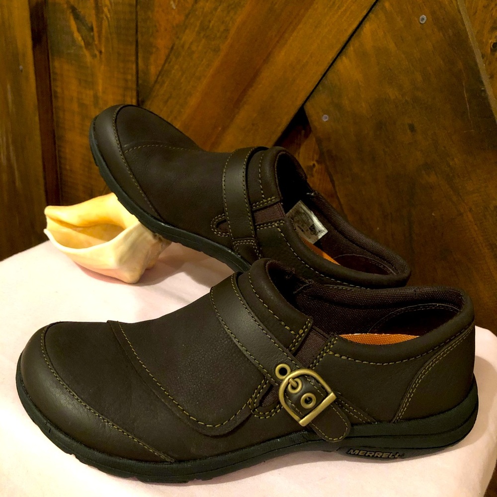Merrell Brown Nubuck slip-on